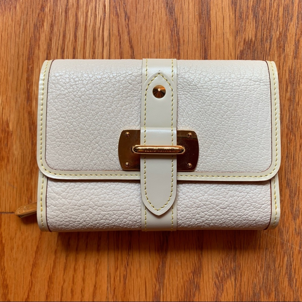 Louis Vuitton LV Suhali Leather Wallet in White